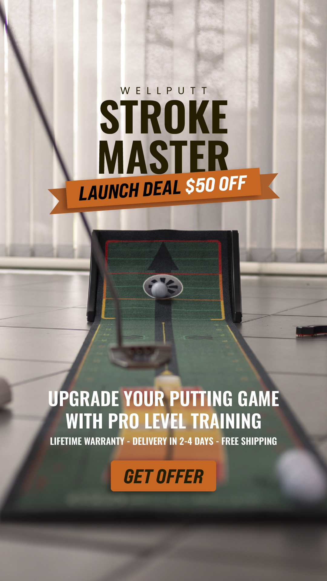 Wellputt Golf Facebook ad