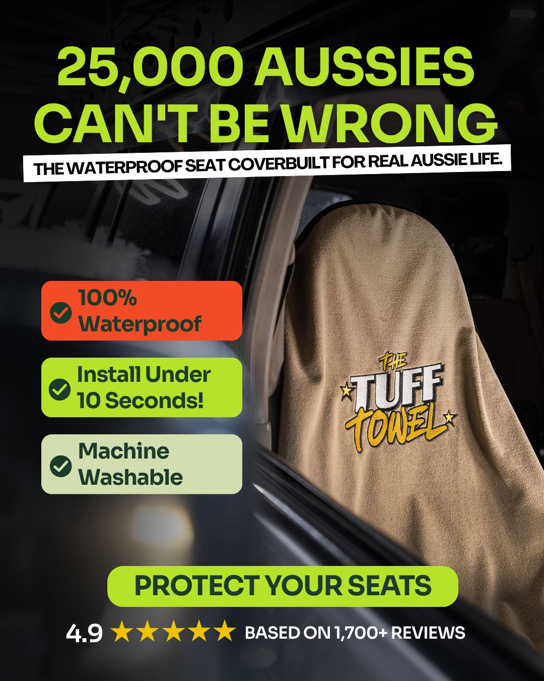 The Tuff Towel Facebook ad