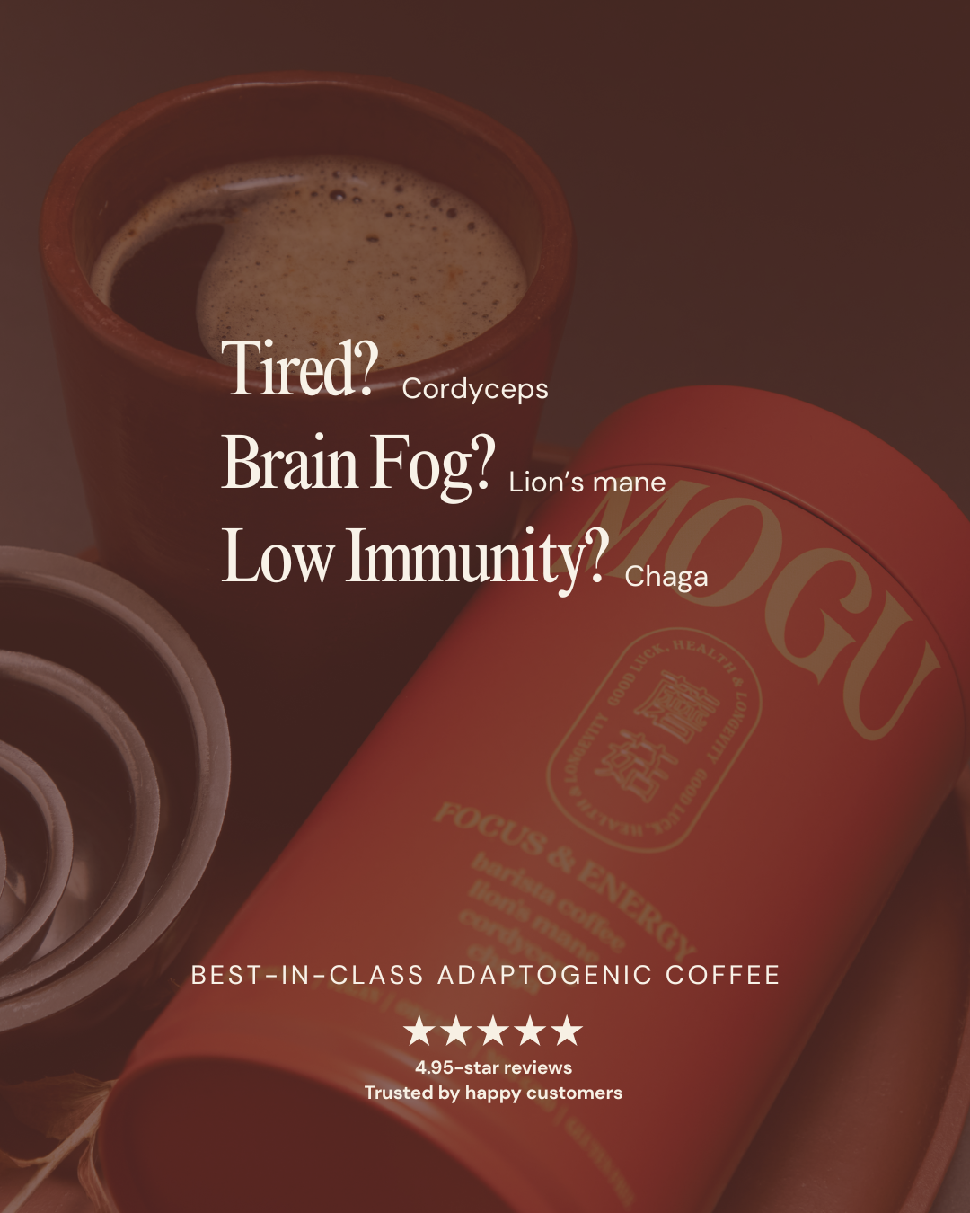 MOGU Facebook ad: Smarter energy. Smoother flow. Sourced from generational…