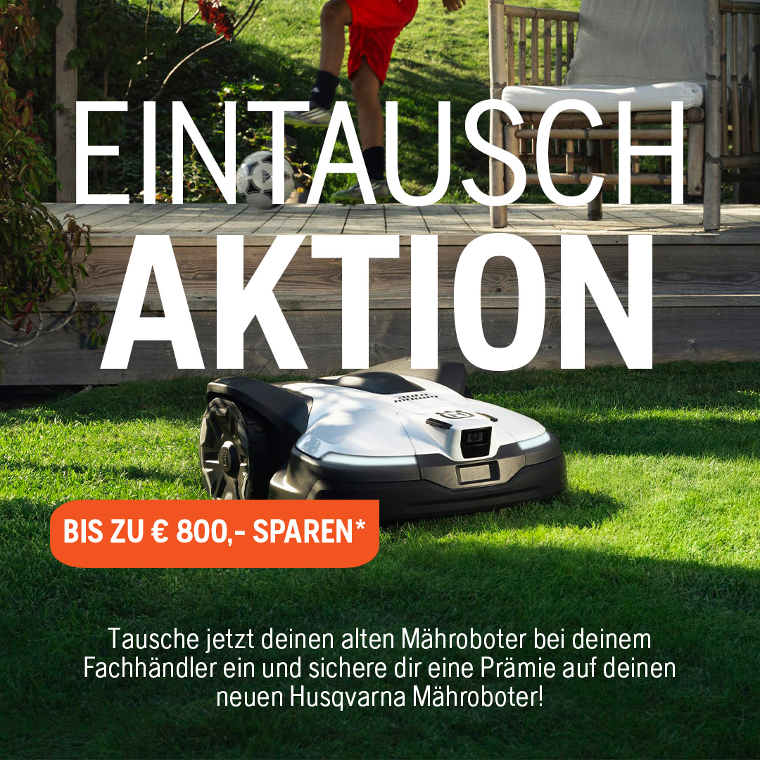 Husqvarna Facebook ad: Automower Eintauschaktion