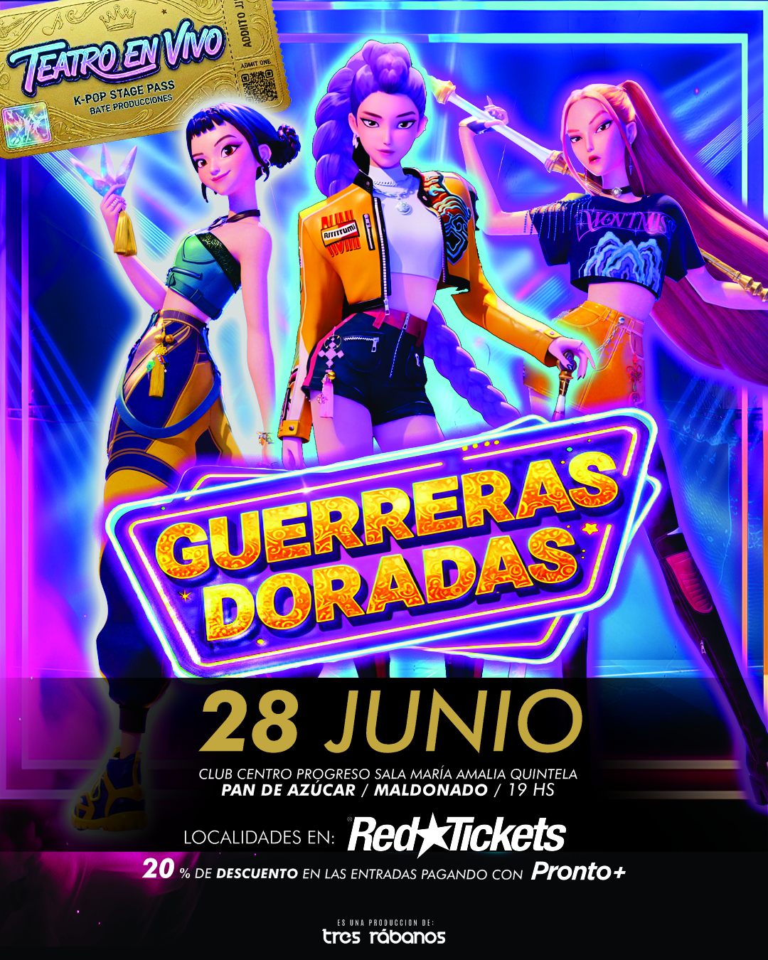 Tres Rabanos Producciones Facebook ad: PAN DE AZUCAR GUERRERAS