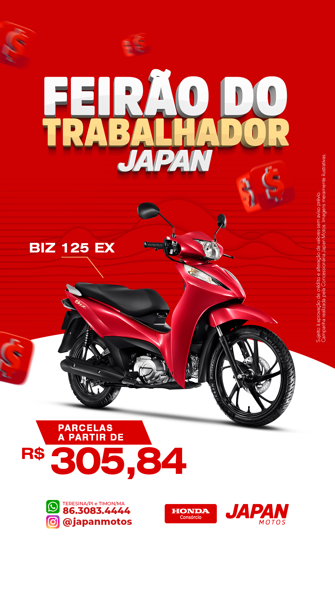 Japan Honda Facebook ad: Atendimento Online