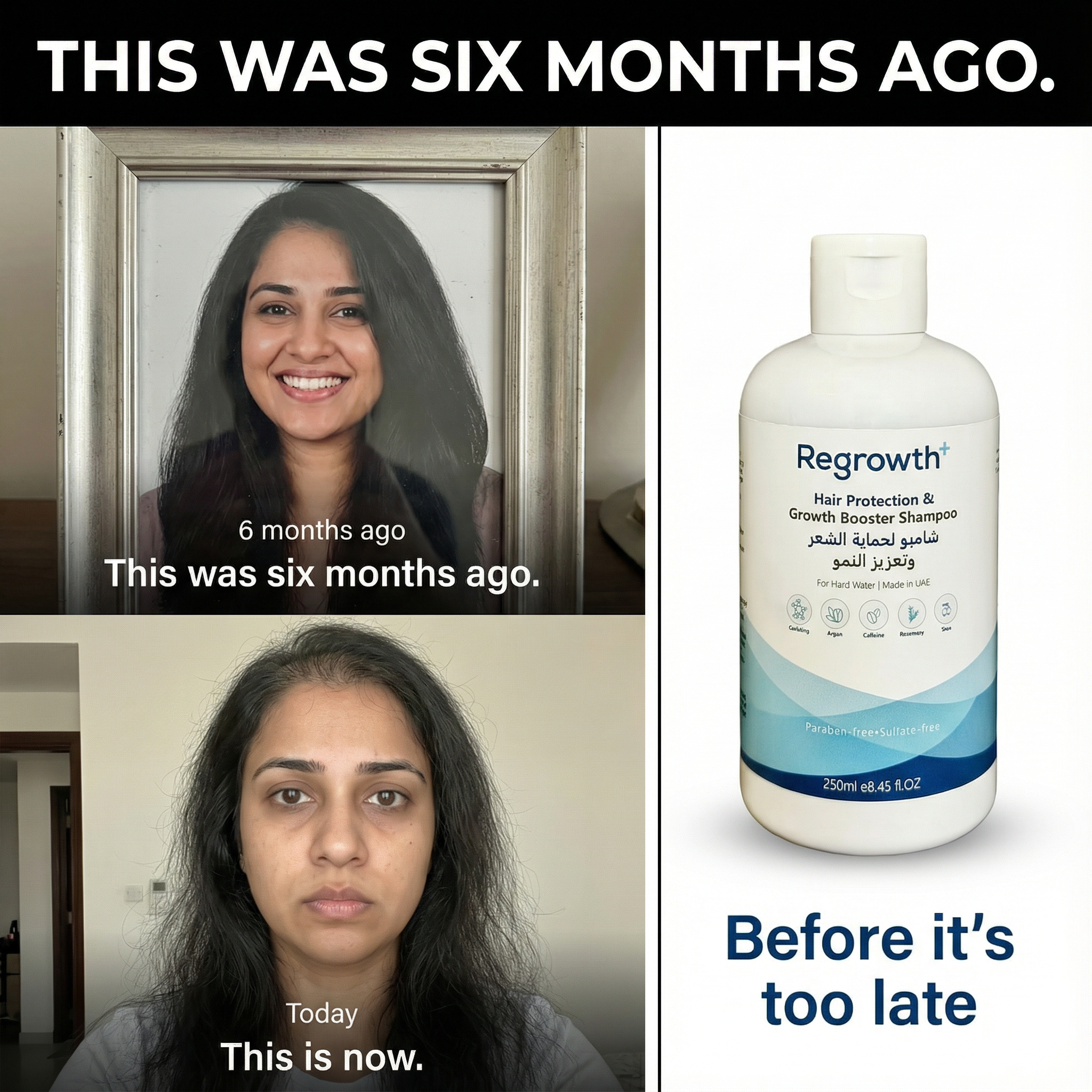 Regrowth+ Facebook ad