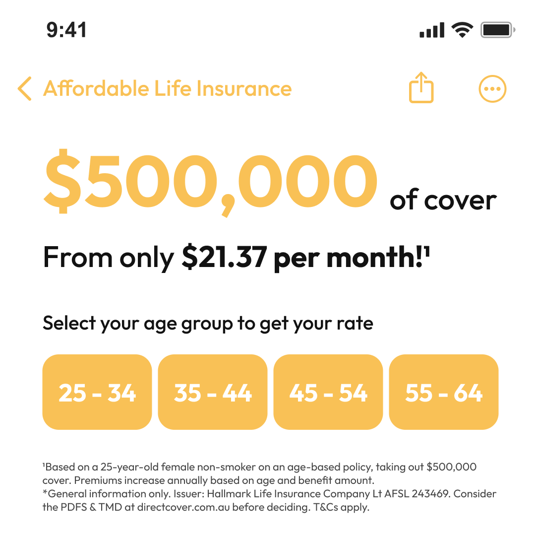 Direct Cover Facebook ad: Get a Quick Quote Today