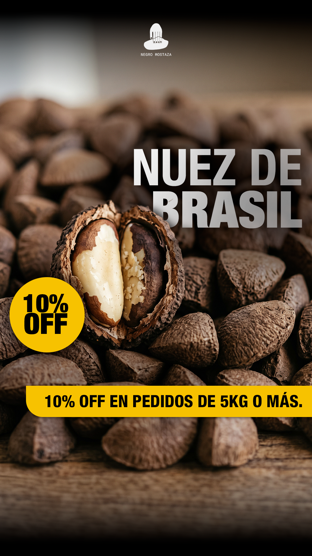 Negro Mostaza Facebook ad: Más volumen, mejor precio