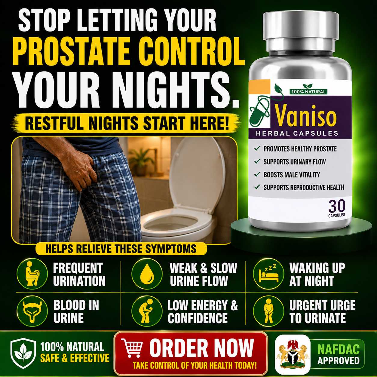 Fight Infections Naturally Facebook ad: Fix your prostate. Fix your release. Fix everything.
