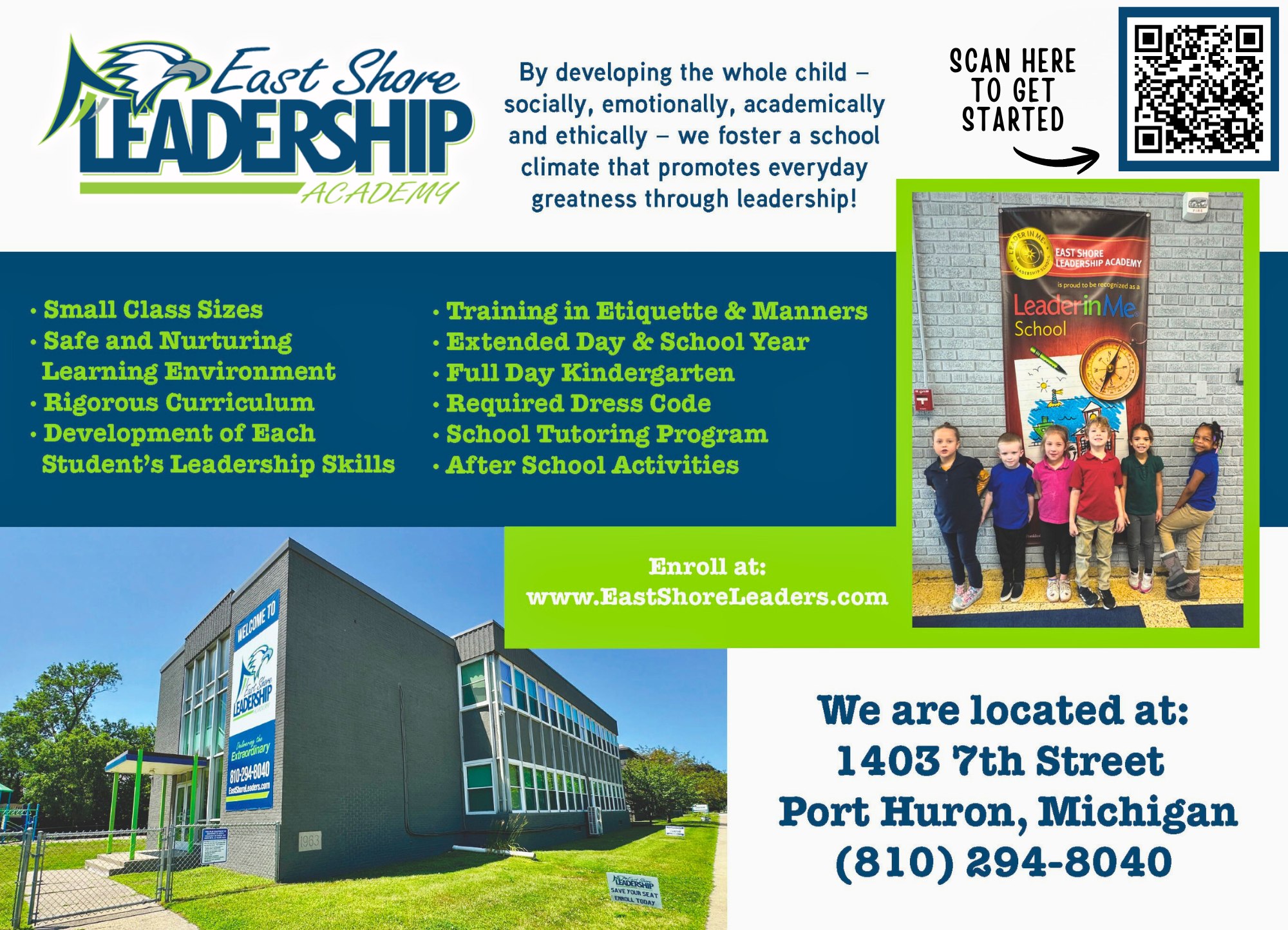East Shore Leadership Academy Facebook ad