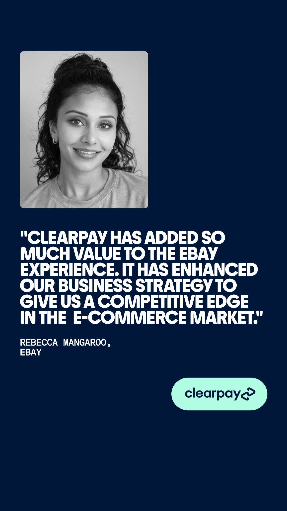 Clearpay Facebook ad