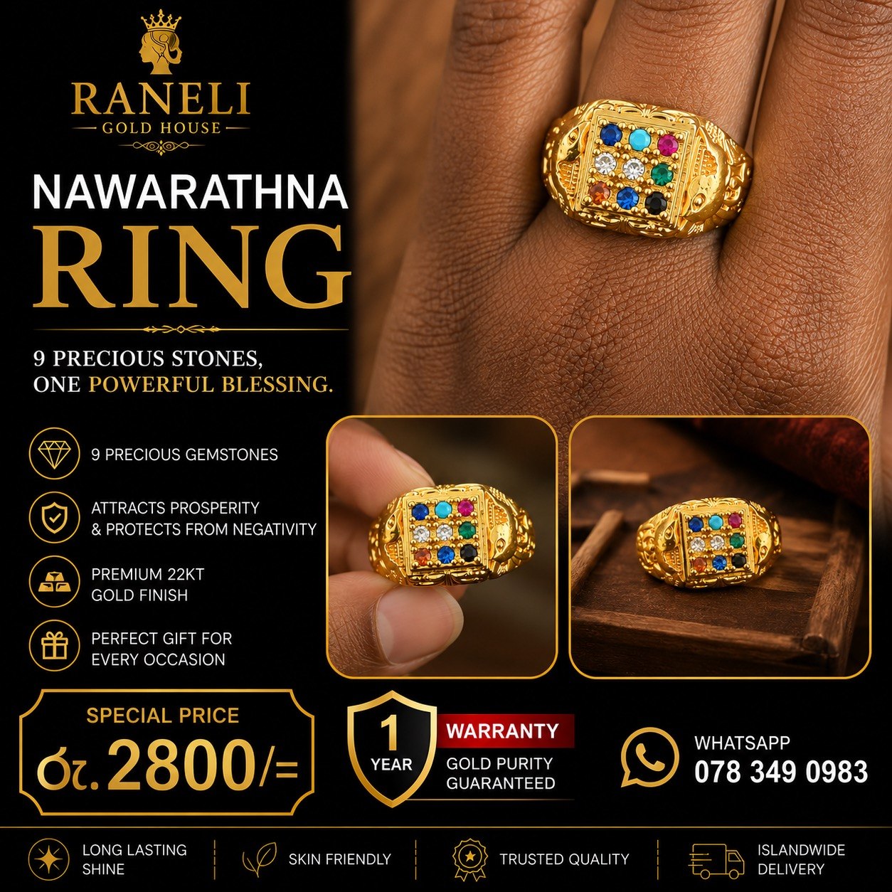 Raneli Gold House Facebook ad: Chat with us