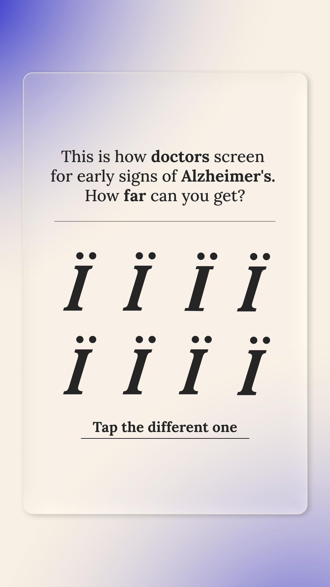 Brain Health Check Facebook ad