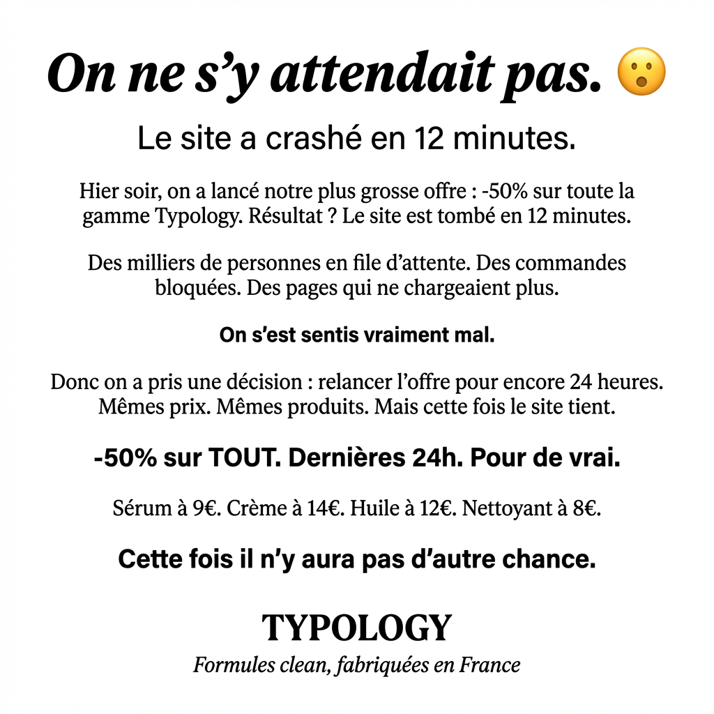 Typology France Facebook ad from Mar 9, 2026