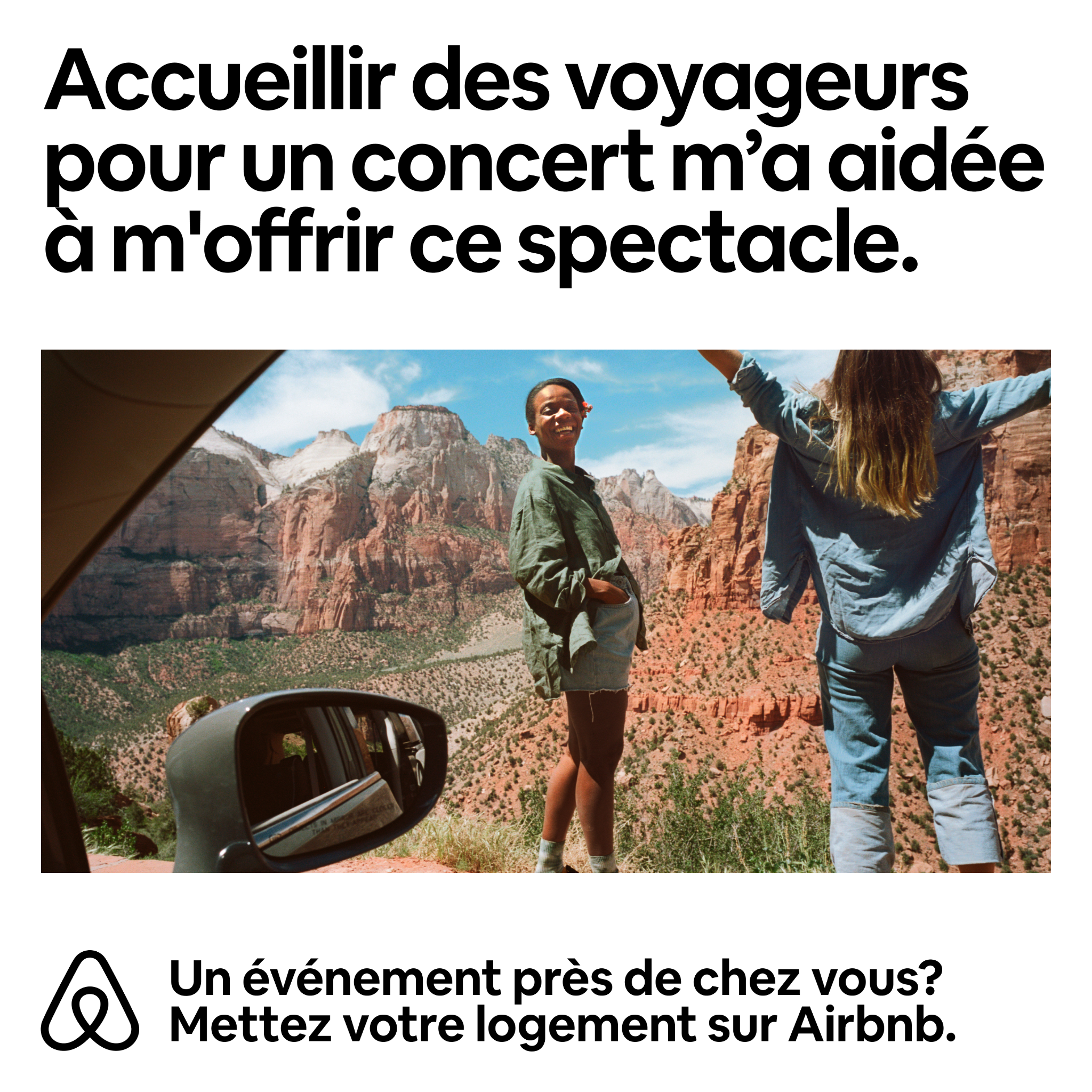 Airbnb Facebook ad
