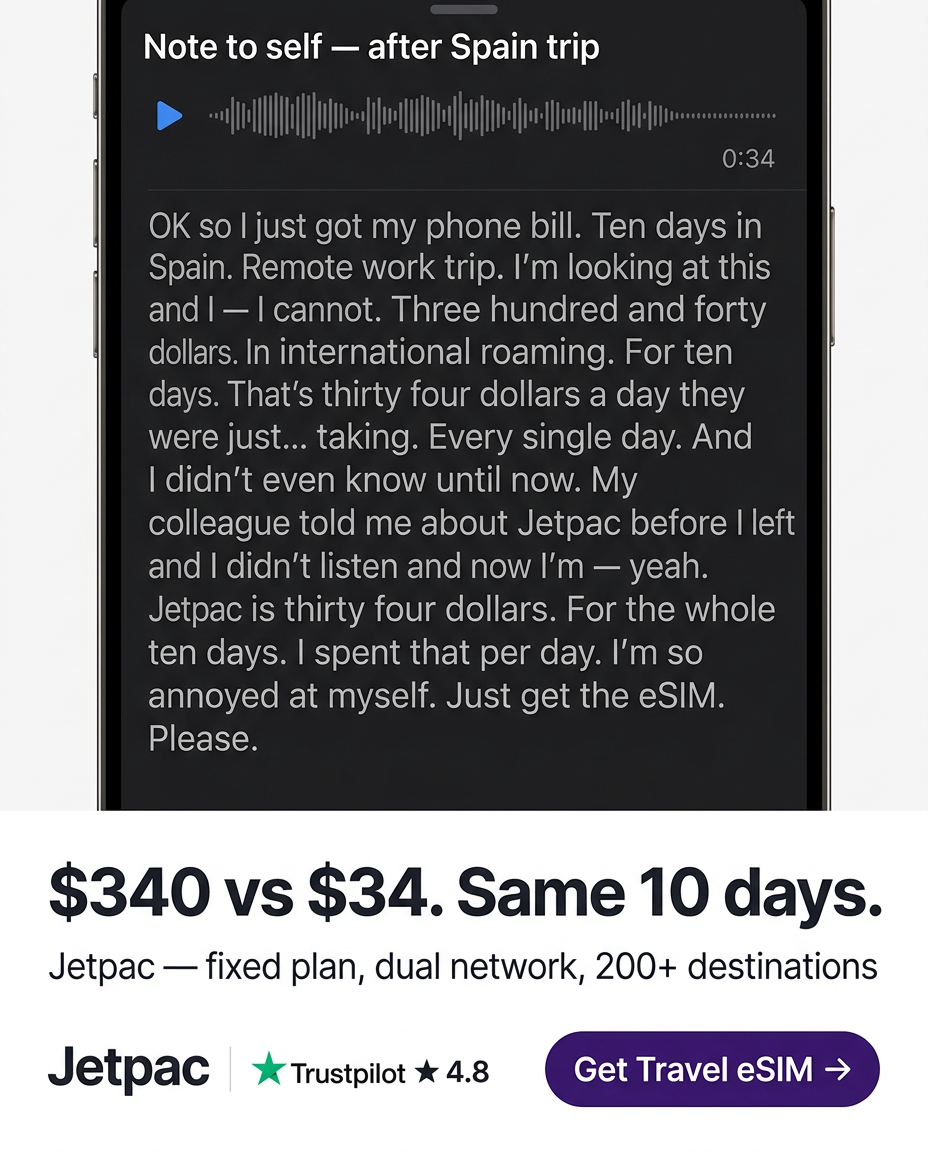 Jetpac Facebook ad