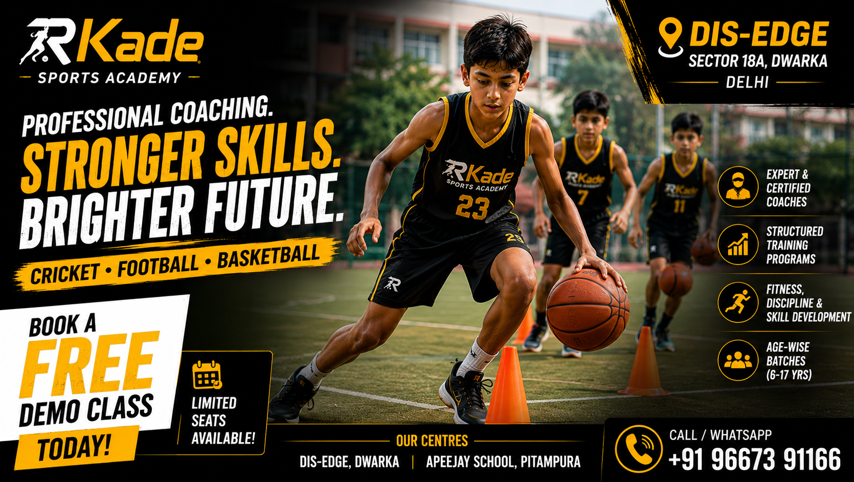RKade Sports Academy Facebook ad