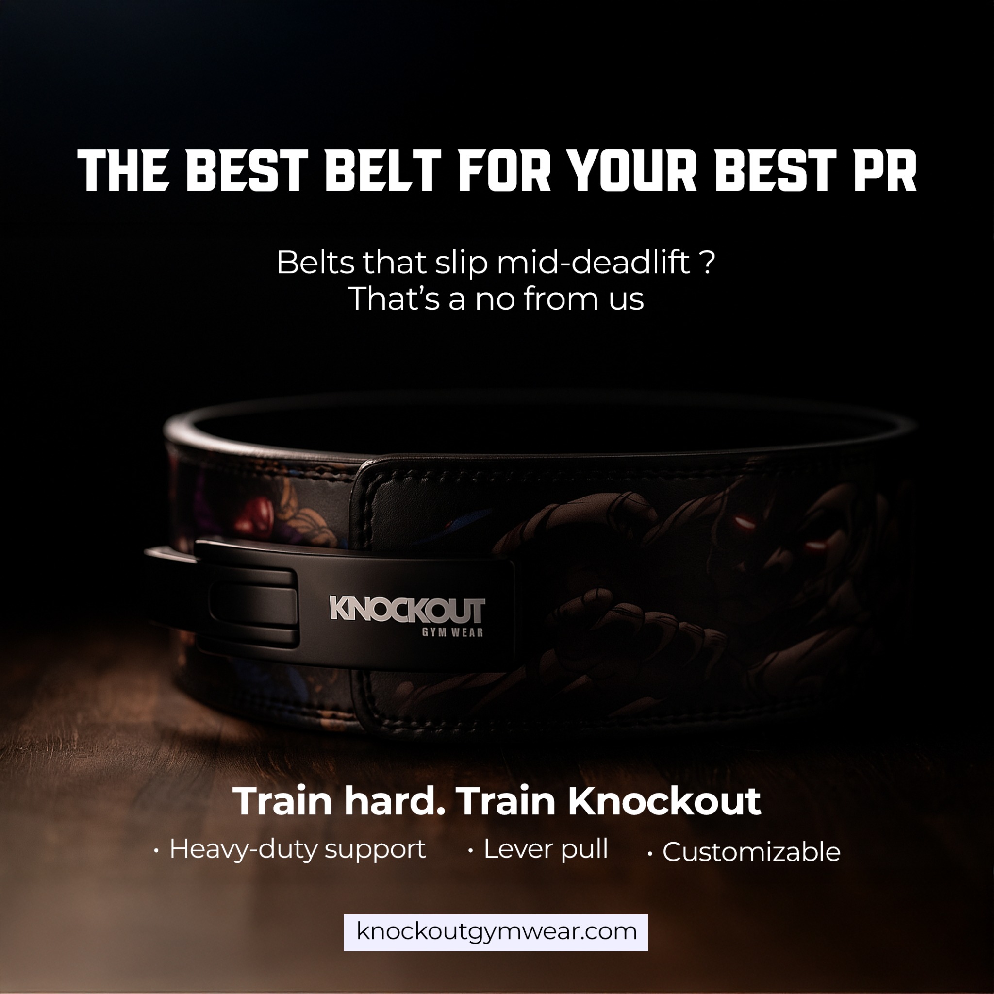 Knockout Gymwear Facebook ad