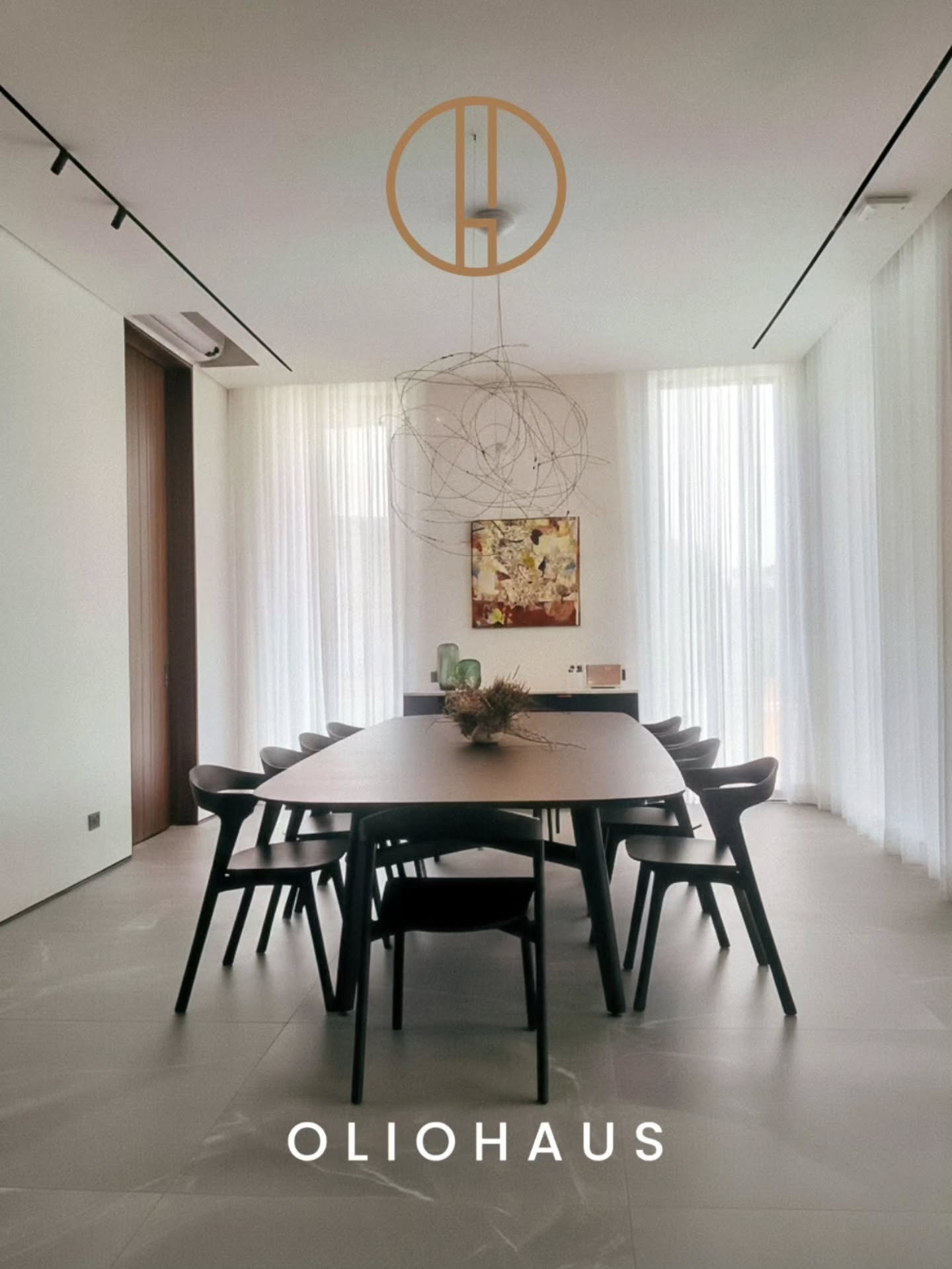 Oliohaus Custom Furniture Facebook ad: Custom made dining set for our client.