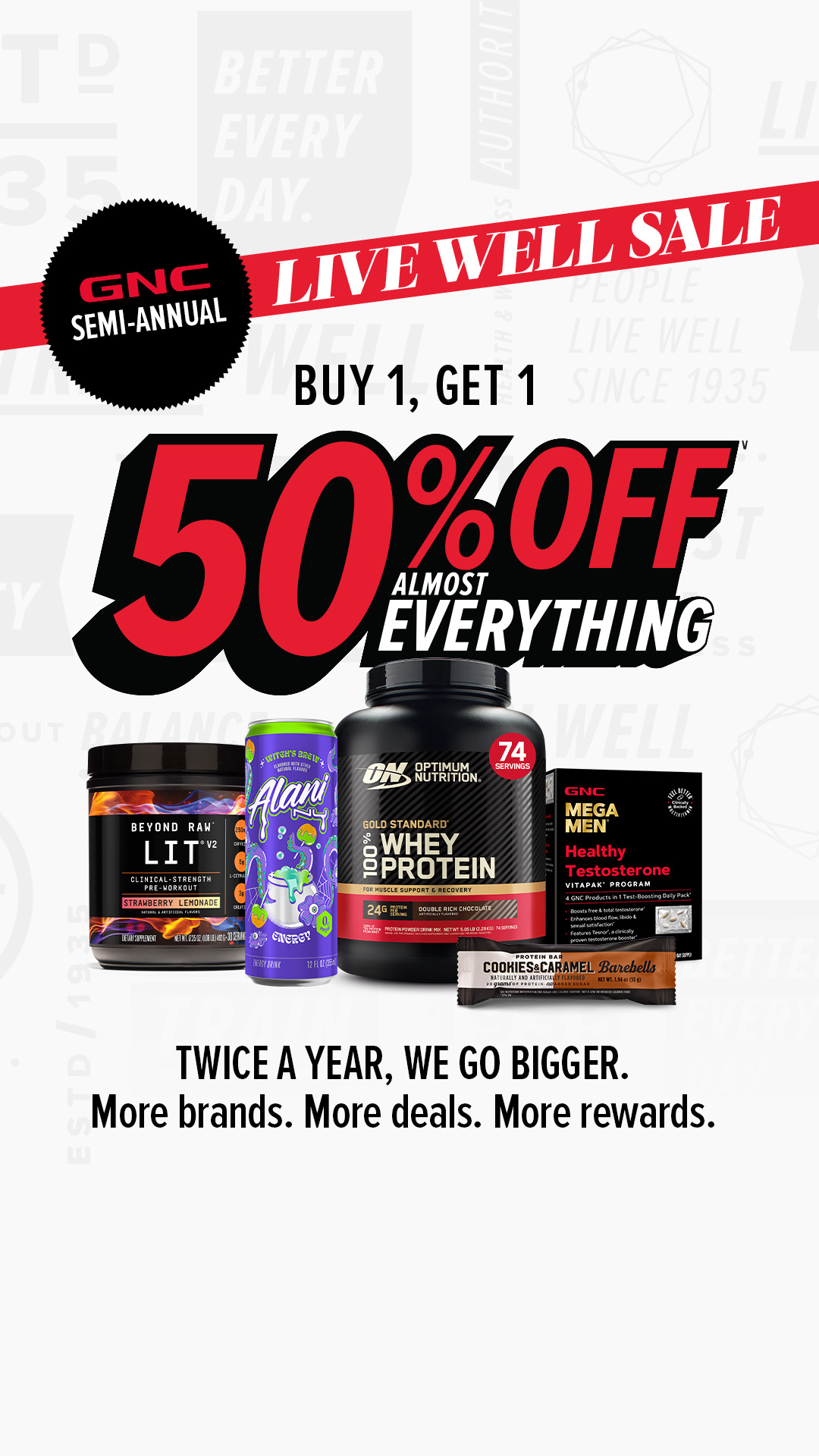 GNC Live Well Facebook ad
