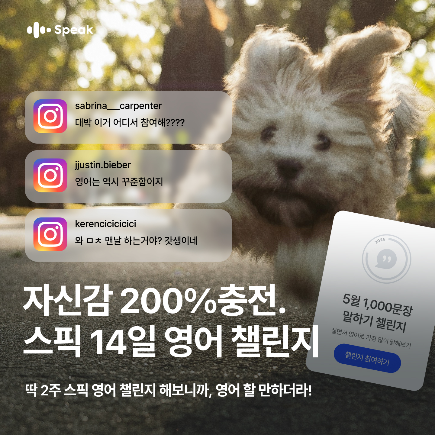 Speak Facebook ad