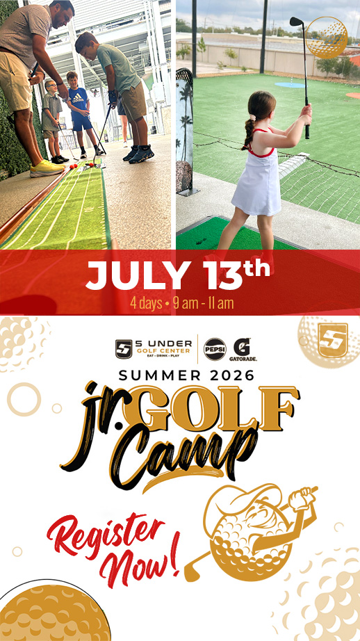 5 Under Golf Center Facebook ad