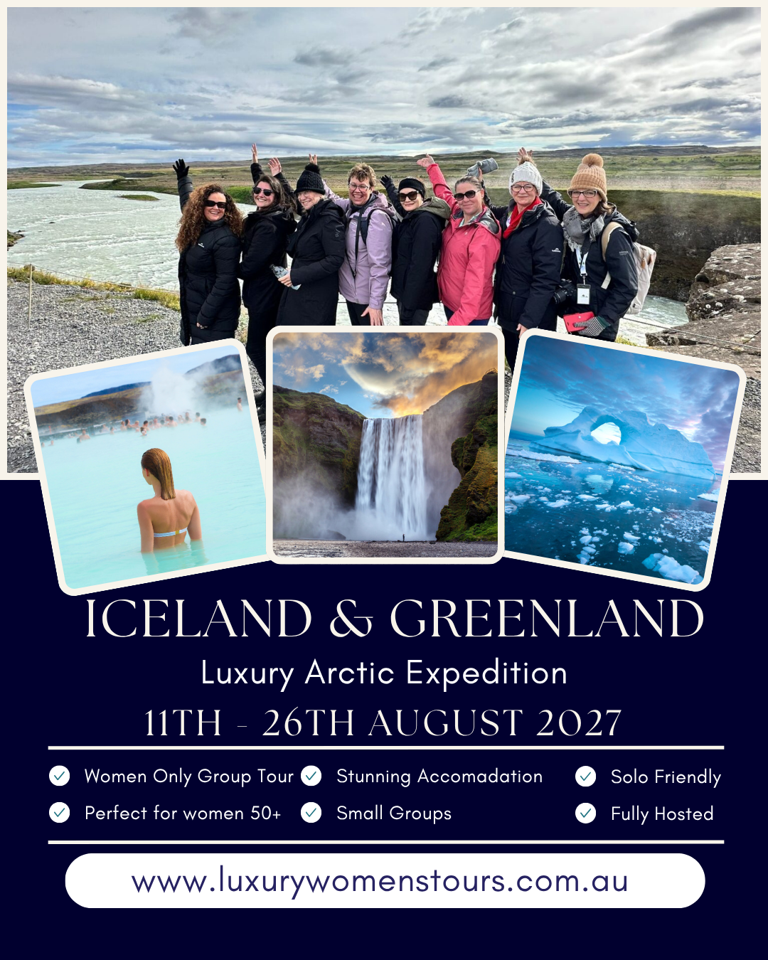 Luxury Women's Tours Facebook ad