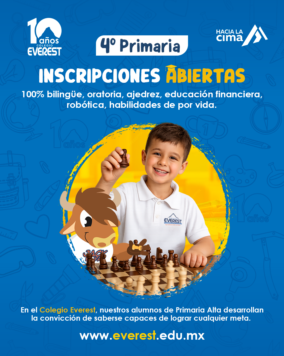 Colegio Everest Mérida Facebook ad from Mar 23, 2026