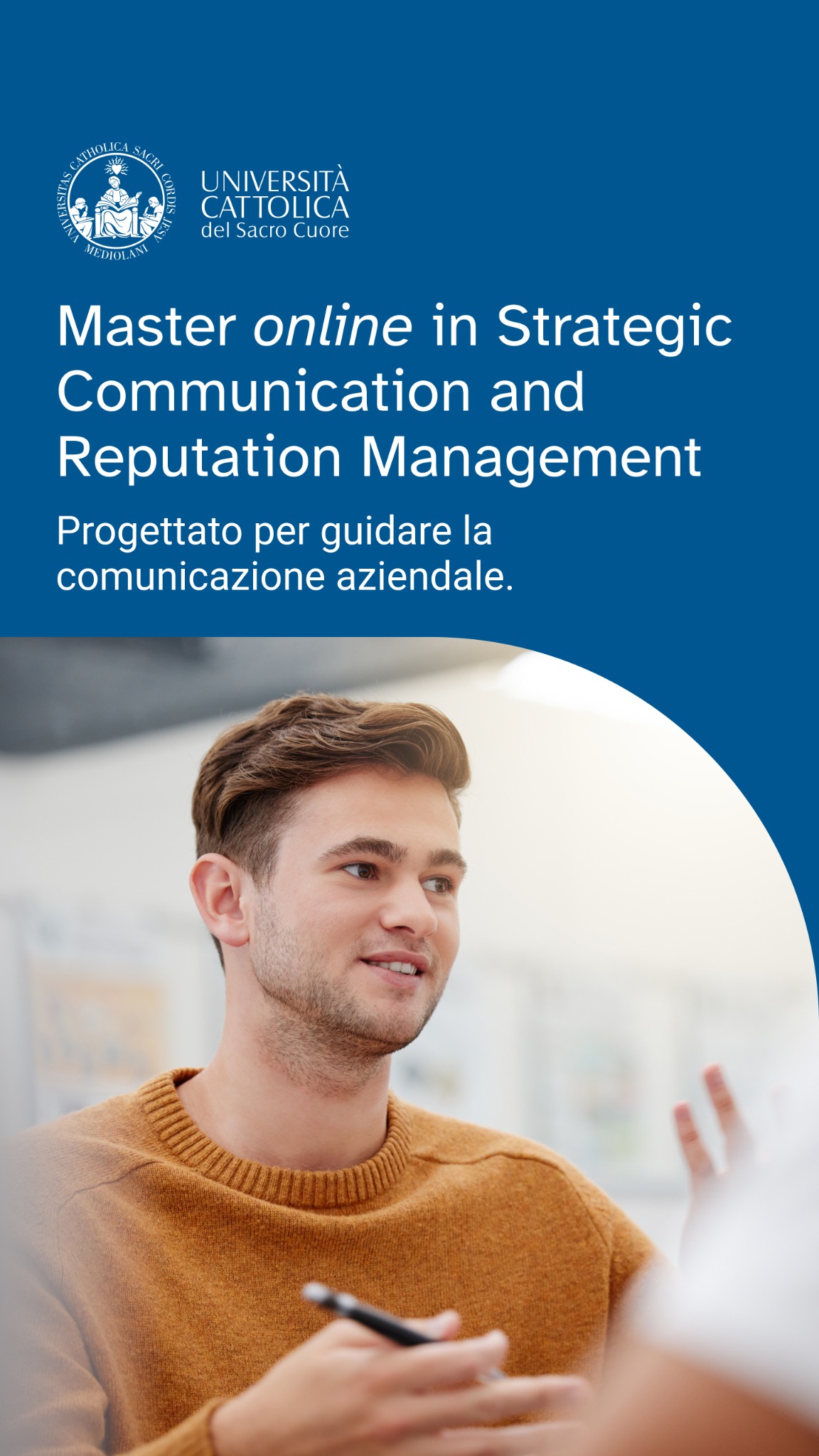 Università Cattolica del Sacro Cuore Facebook ad: Master online in Strategic Communication and Reputation…
