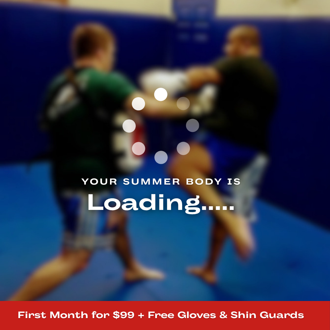 Amerikick EHT Facebook ad: First Month $99 + Free Gloves & Shin Guard