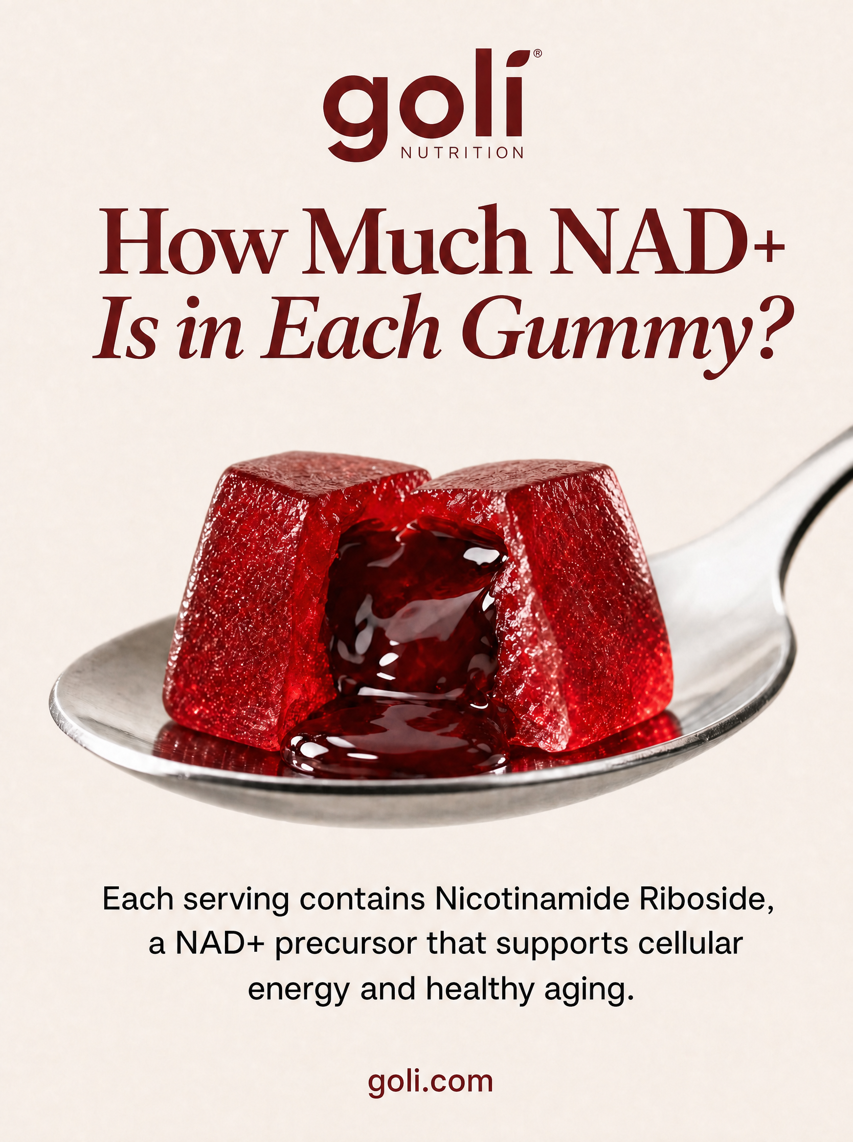 Goli Facebook ad: The NAD+ Gummy You Will Still Be Taking In October