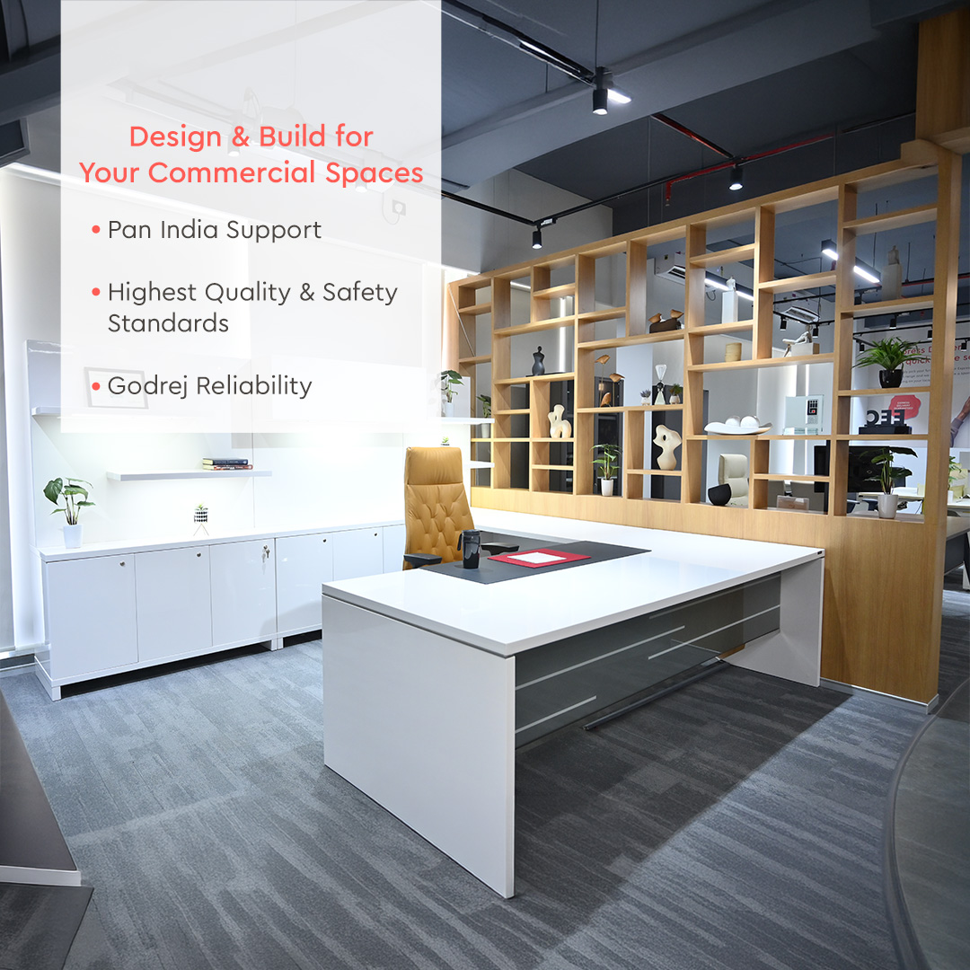 Interio by Godrej Facebook ad: Commercial Interiors by Godrej