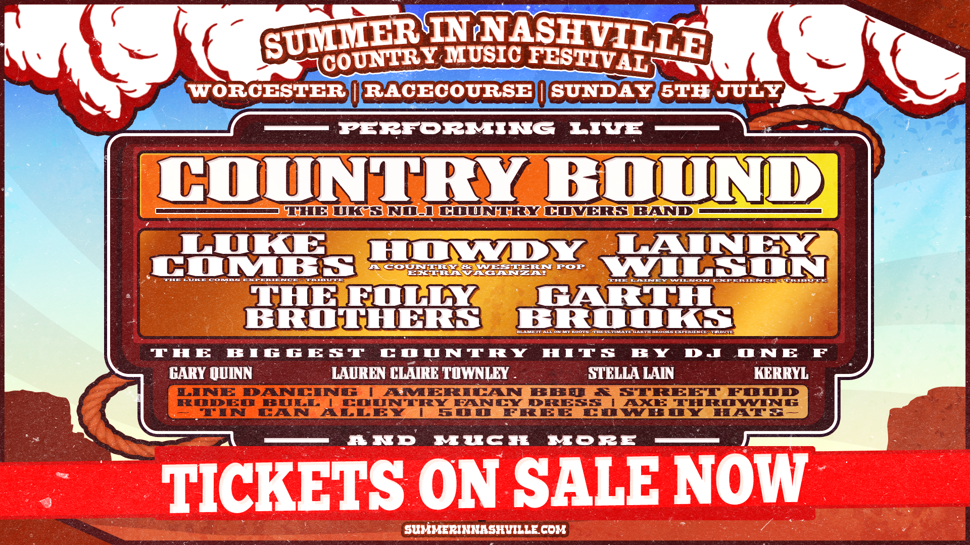 Summer In Nashville - Worcester Facebook ad: 50% OFF TICKETS NOW LIVE