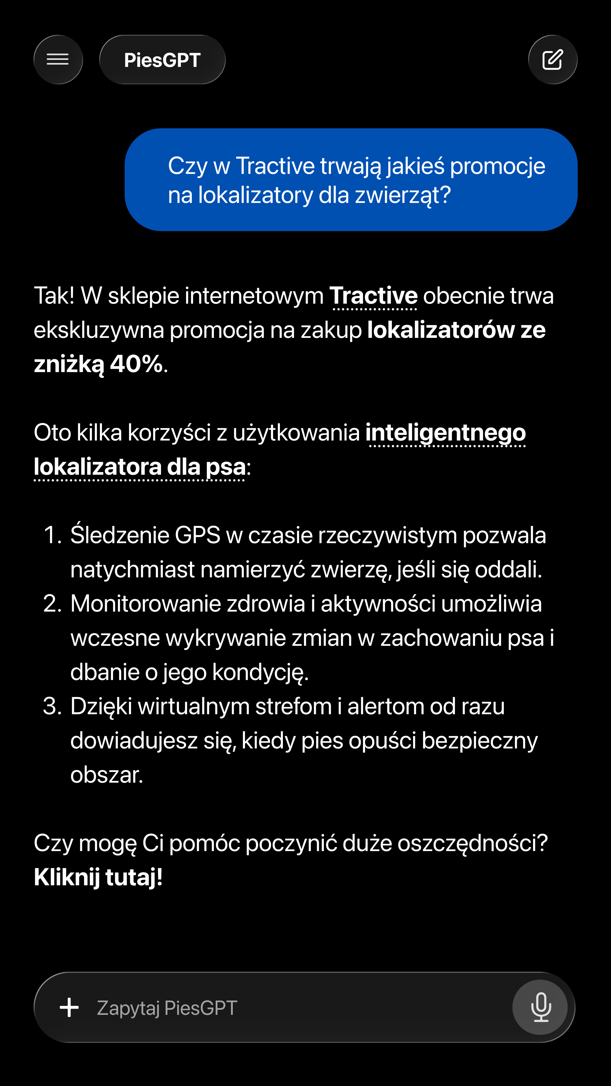 Tractive Facebook ad