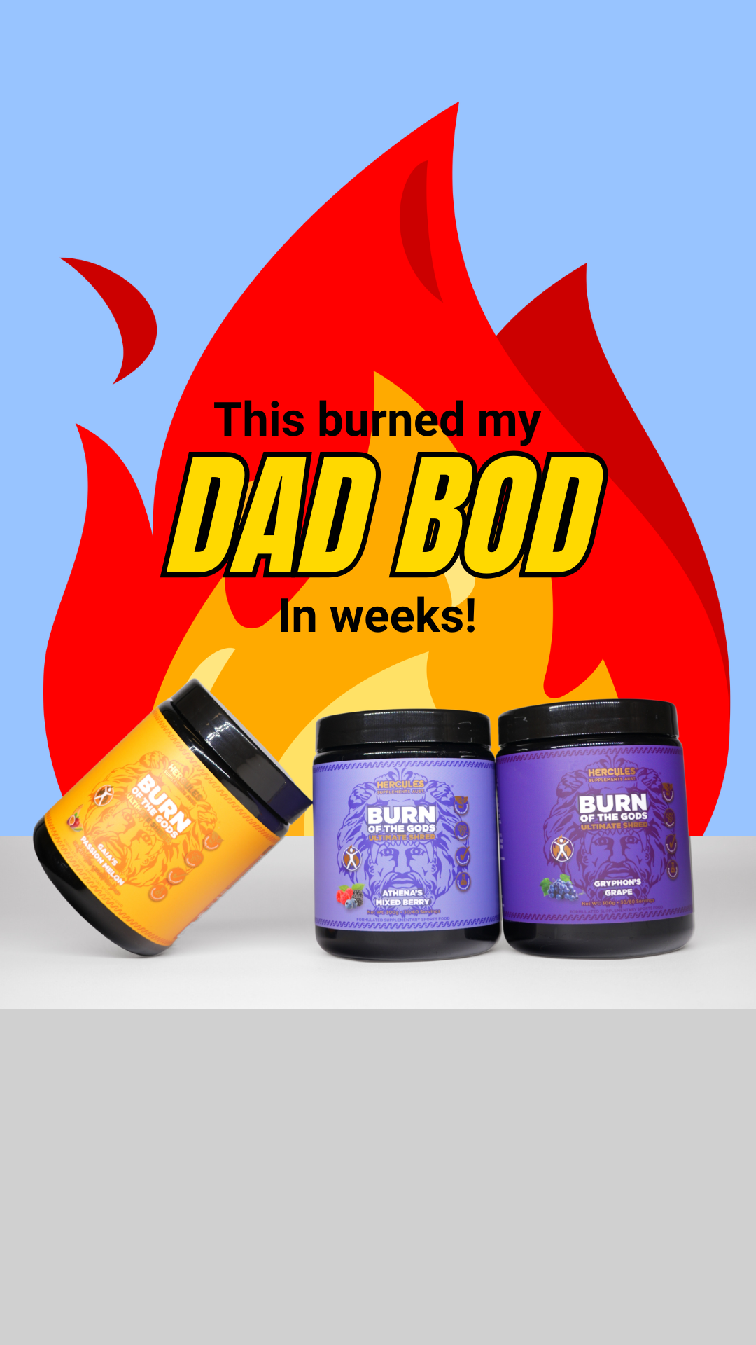 Hercules Supplements Aust Facebook ad