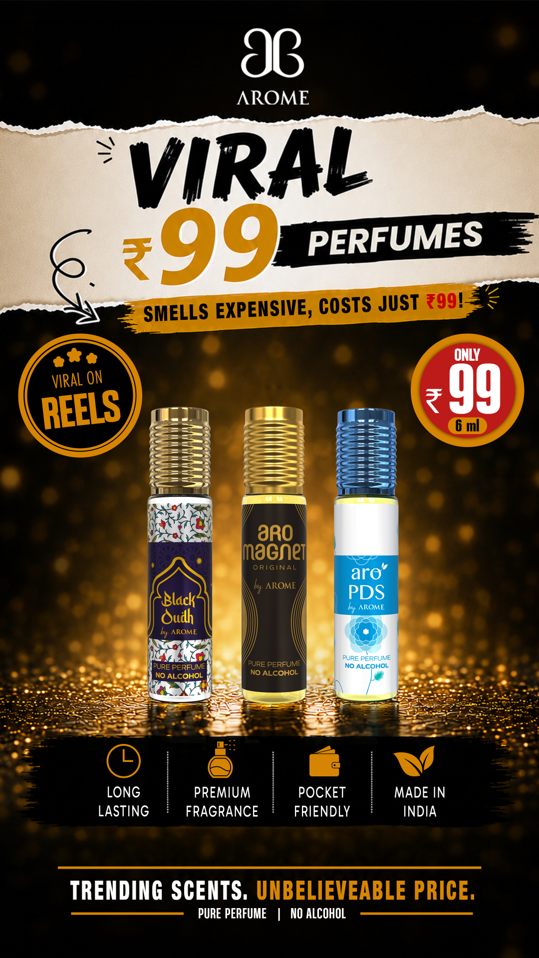 Arome World Facebook ad: Limited Time ₹99 Deals