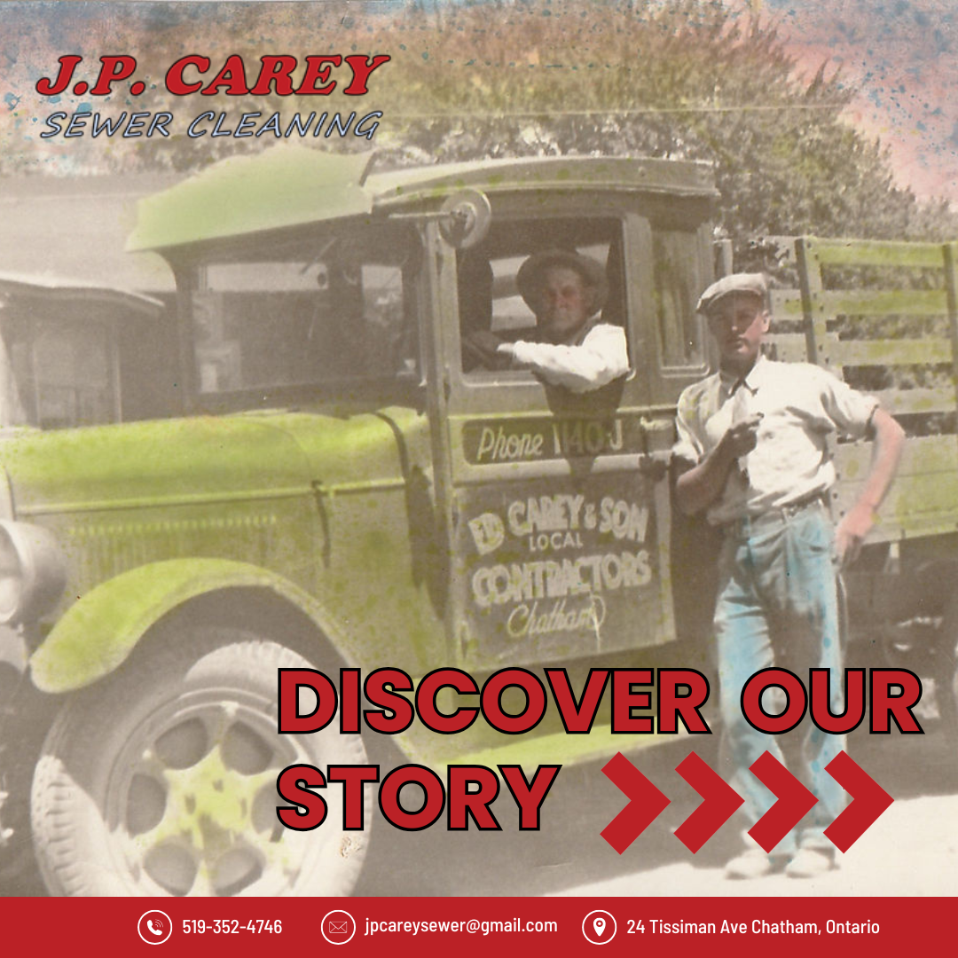 JP Carey Sewer & Drain Facebook ad from May 26, 2026