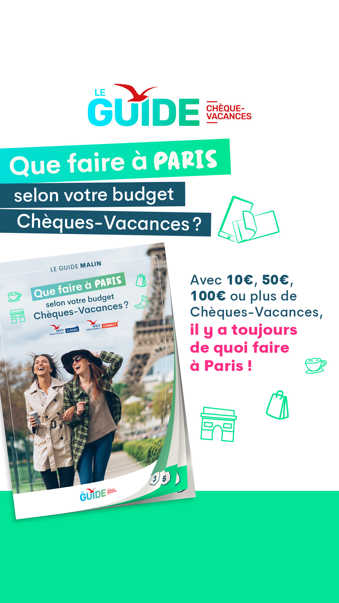 Chèques-Vacances ANCV Facebook ad from May 12, 2026