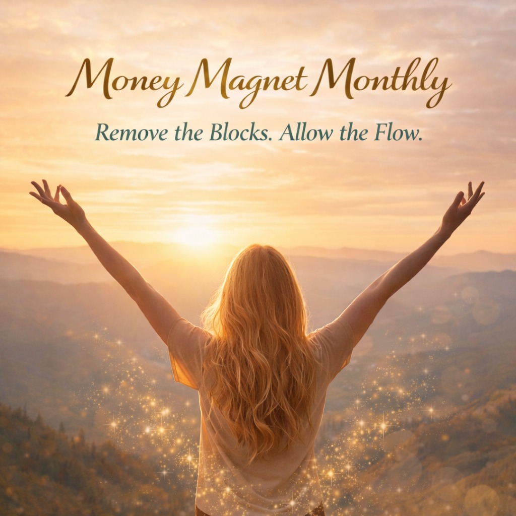 Heart Gift Healing Facebook ad: Money Magnet Monthly