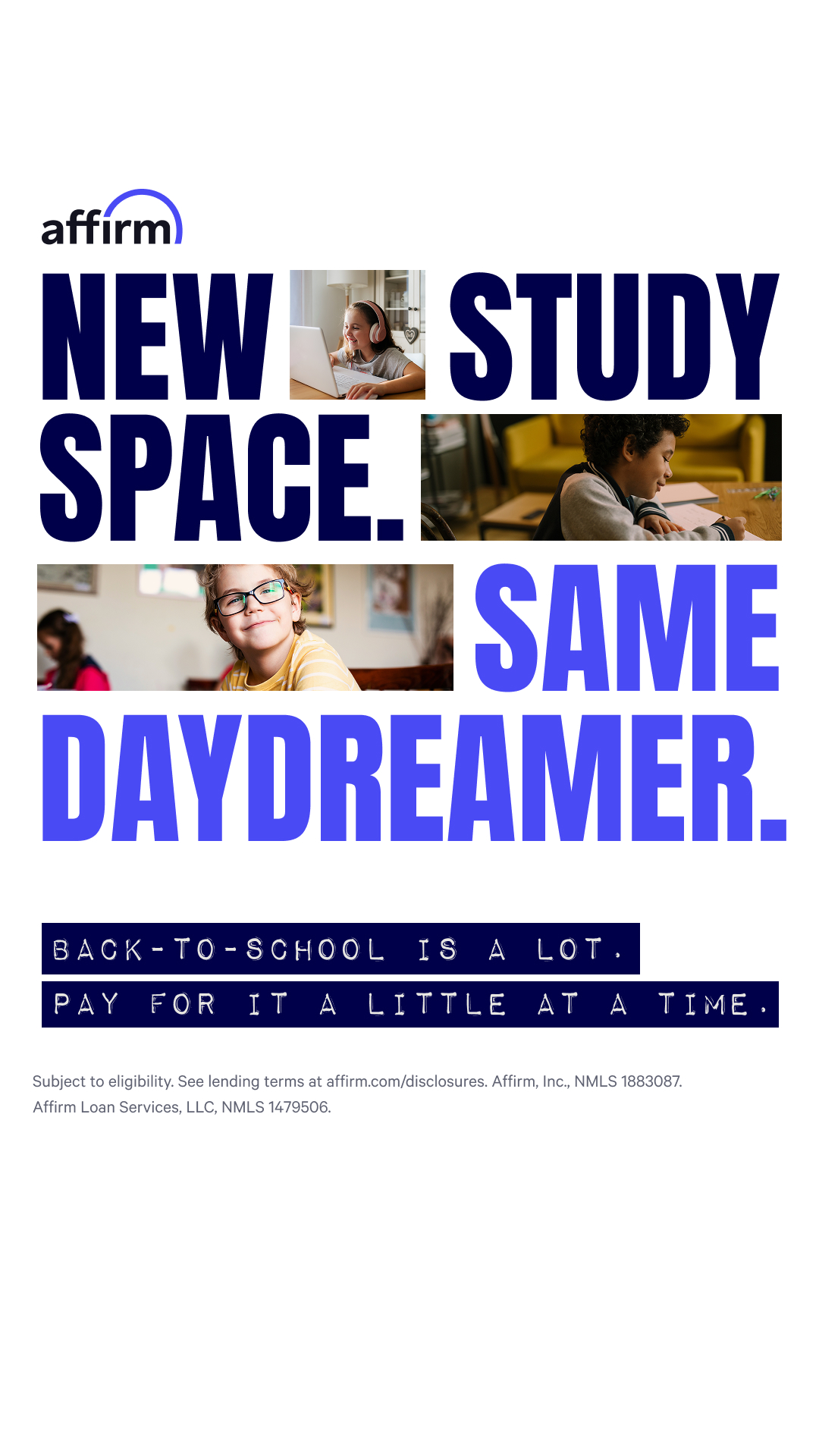 Affirm Facebook ad