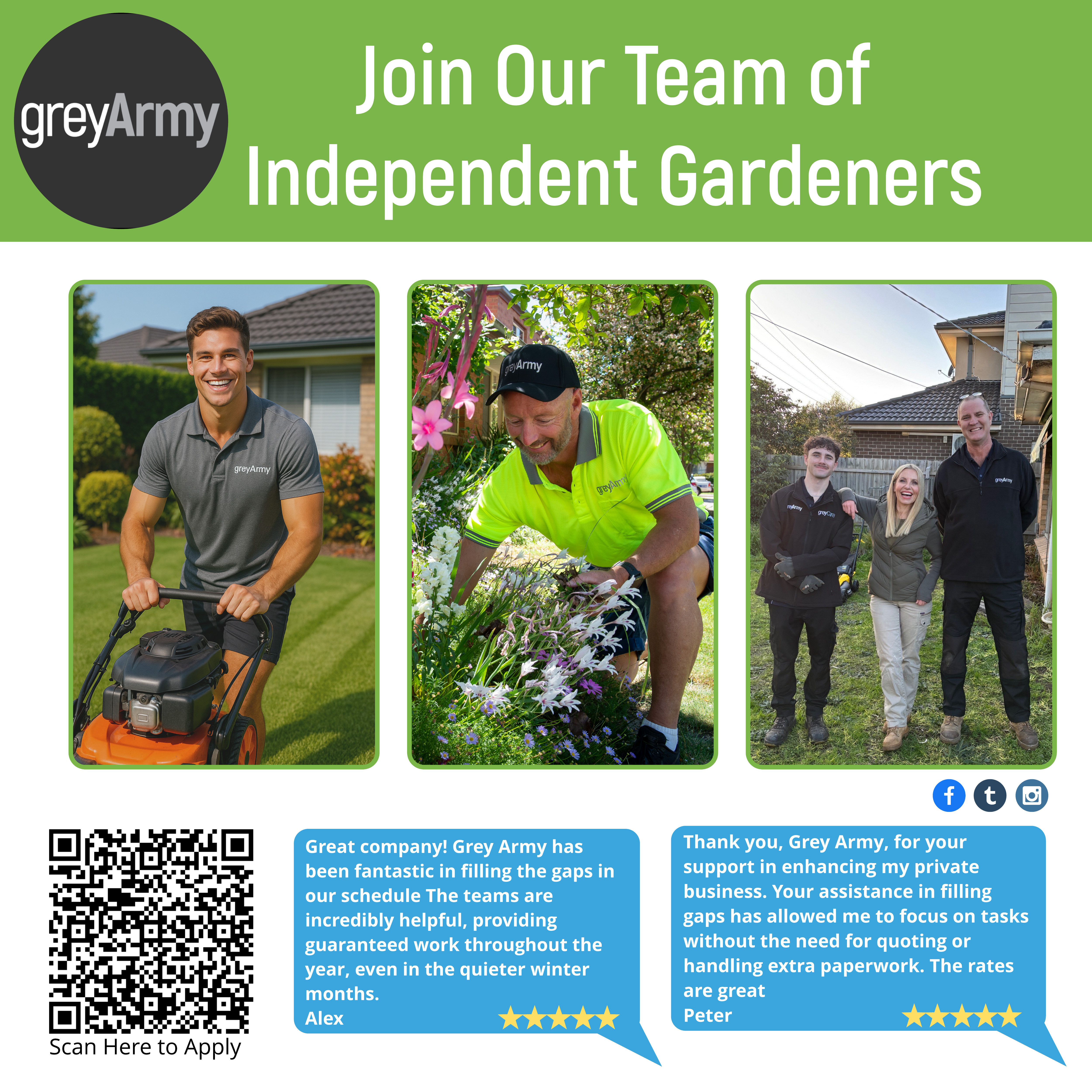 Grey Army Home & Property Maintenance Facebook ad