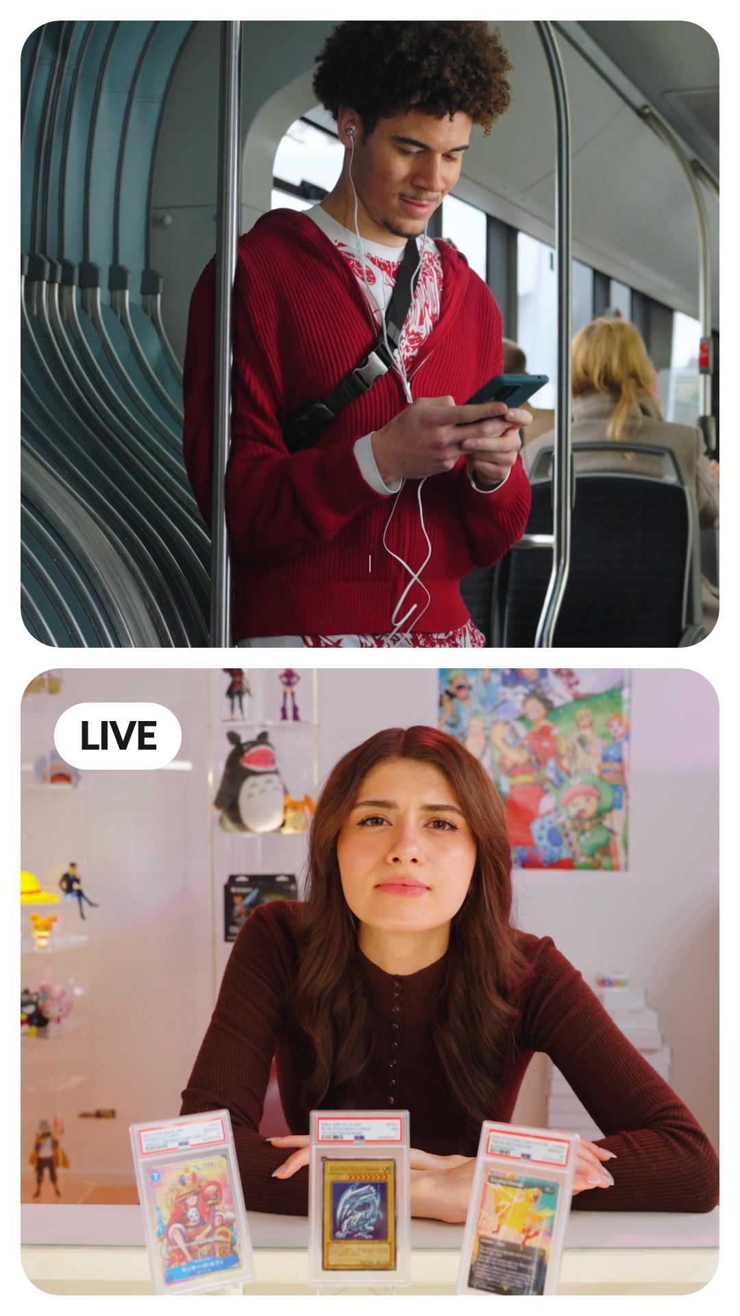 eBay Live Deutschland Facebook ad: Live Deals feiern. 3… 2… 1… eBay Live.