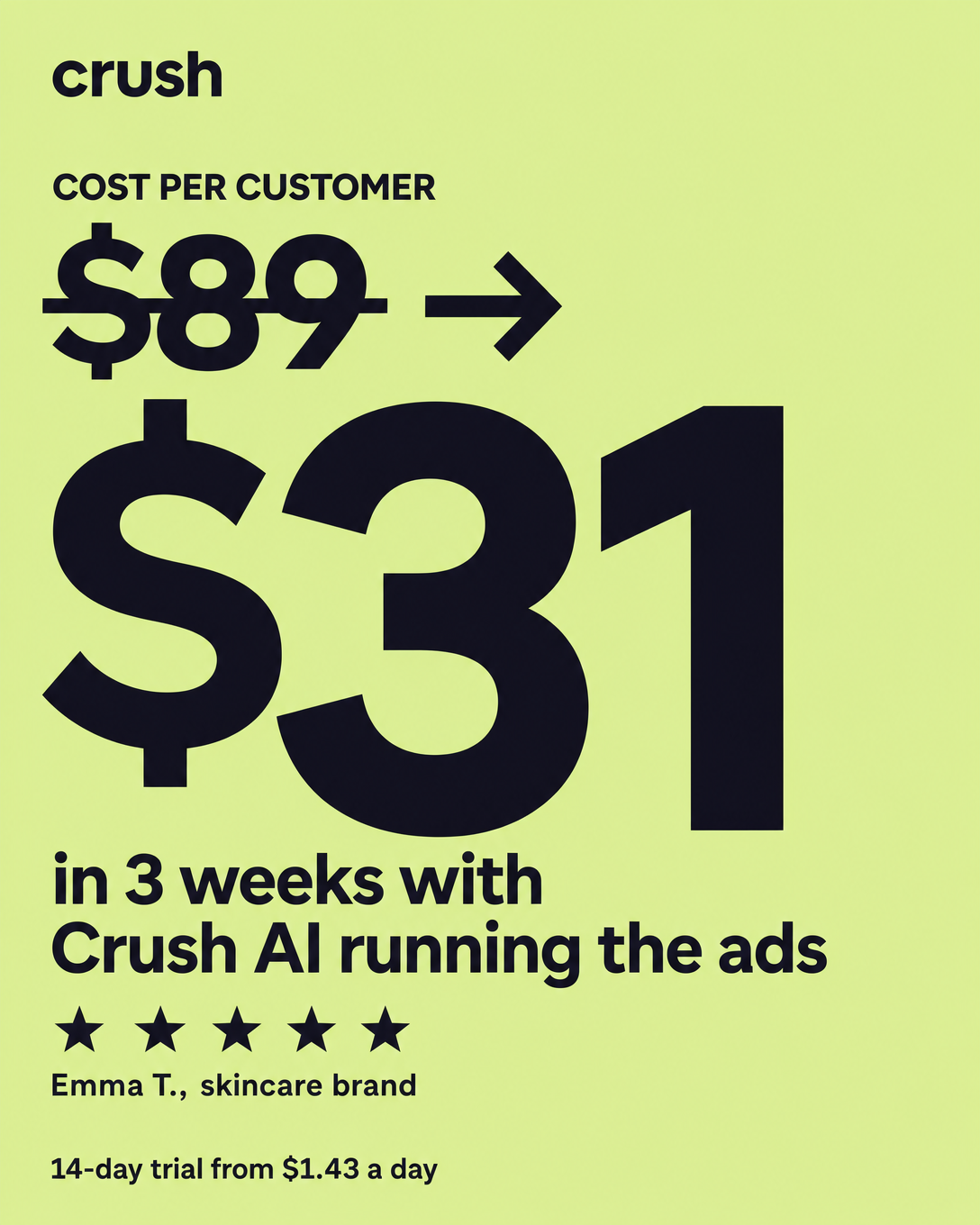trycrush.ai Facebook ad