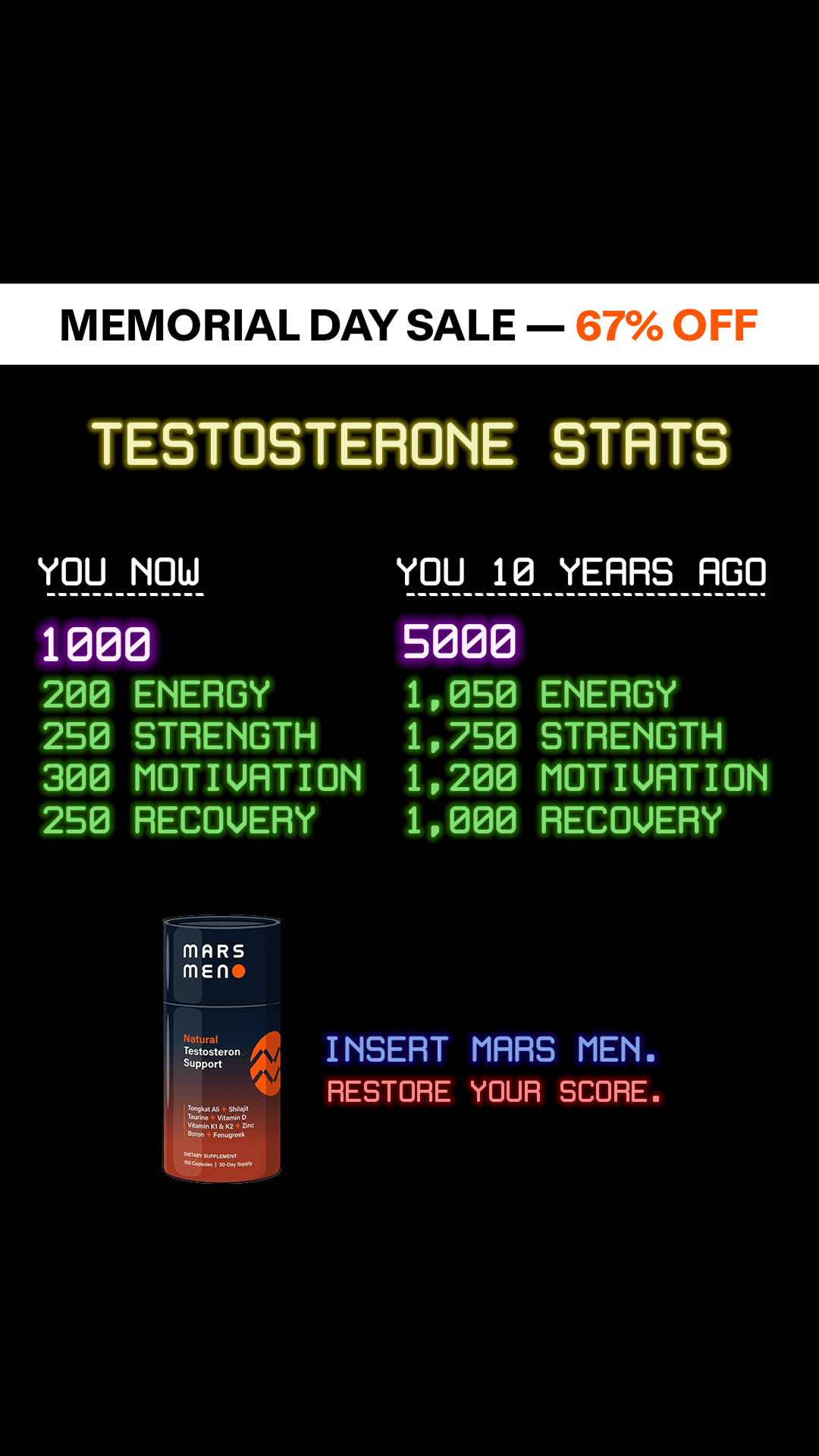 Mars Men Facebook ad