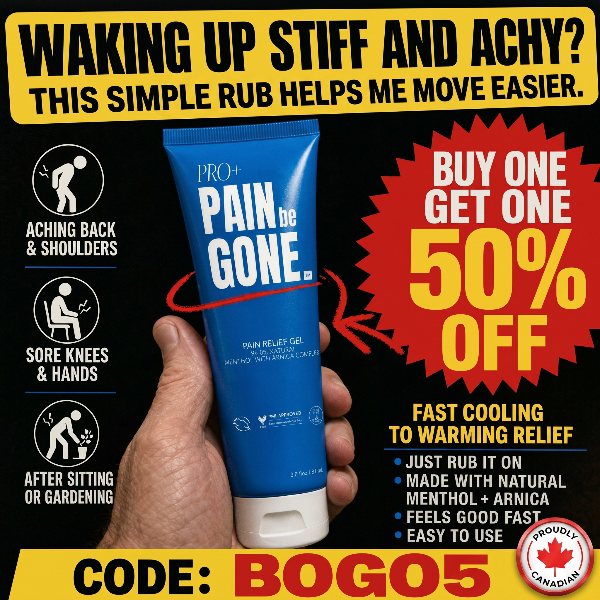 Pain Be Gone Pro Facebook ad