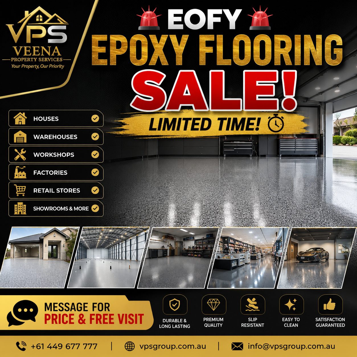 Veena property services Facebook ad: Message For Price & Free Visit