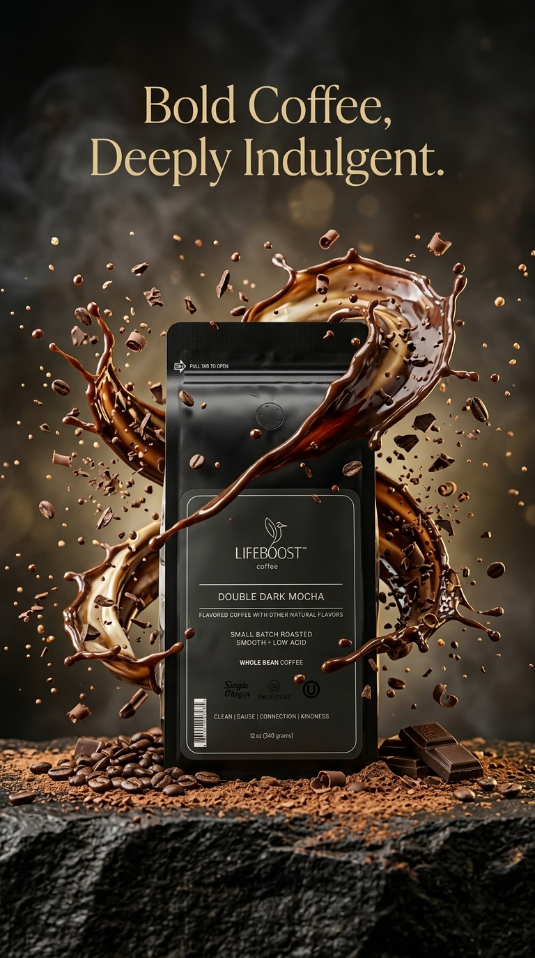 Lifeboost Coffee Facebook ad