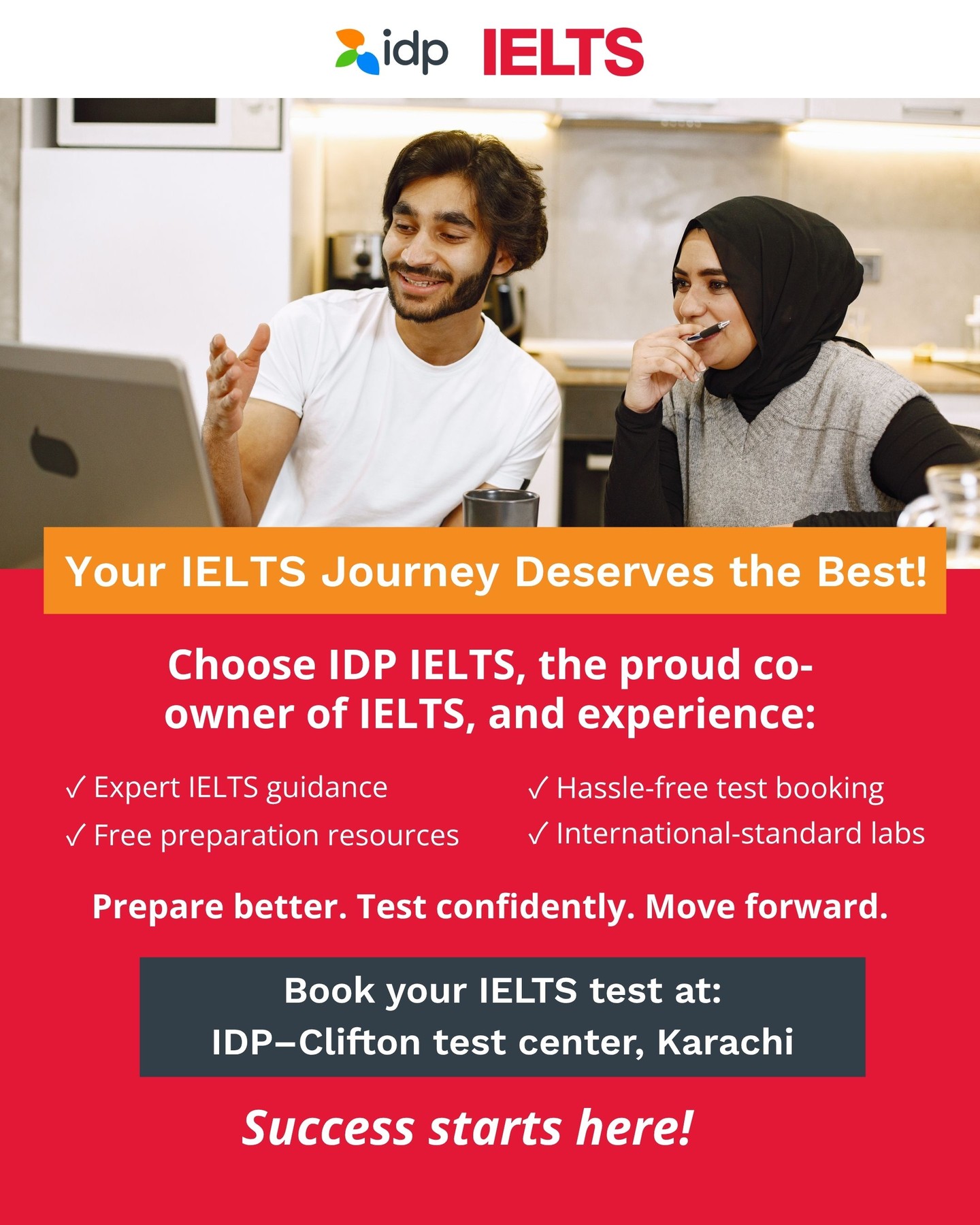 IELTS Essentials from IDP Facebook ad