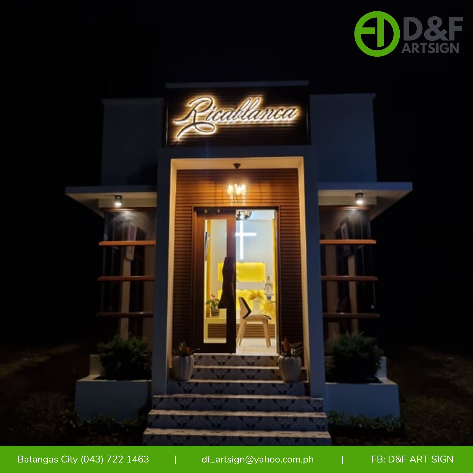 D & F Art Sign Facebook ad