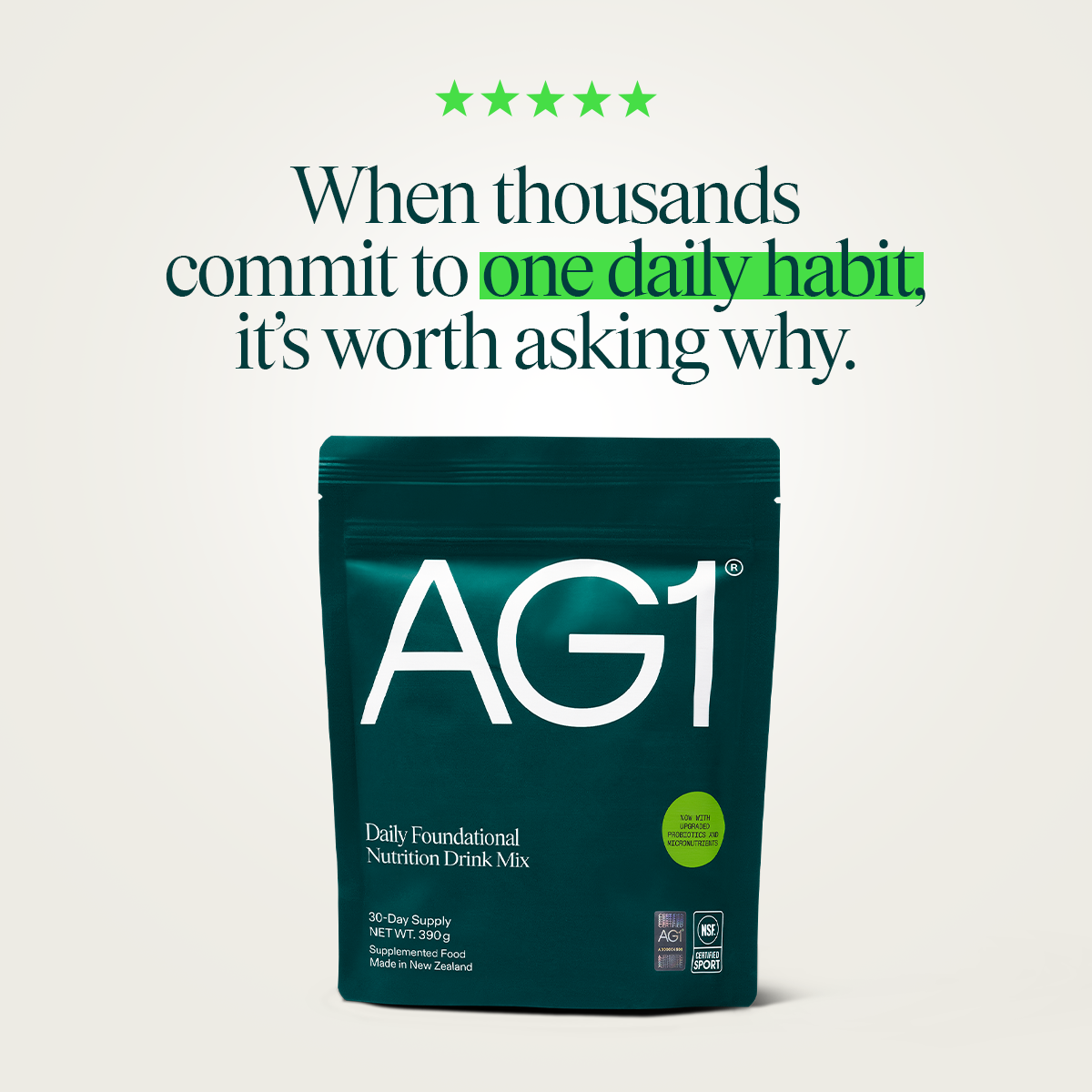AG1 by Athletic Greens Facebook ad