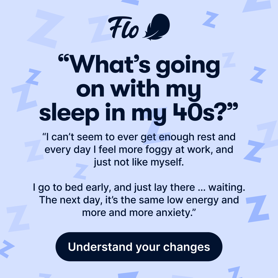 Flo Health App Facebook ad: Try Flo and never look back