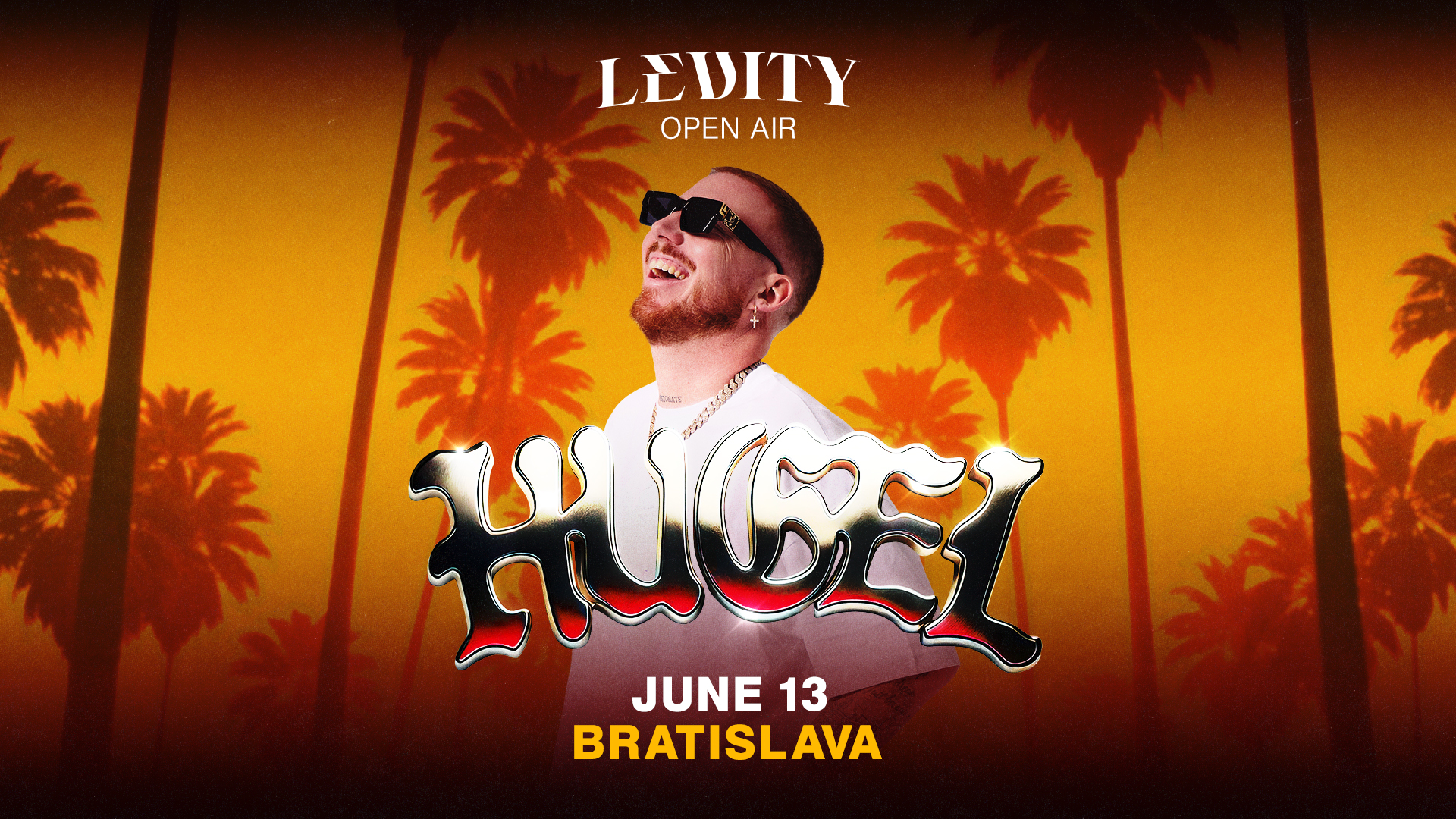 Levity Facebook ad: LEVITY Open Air x HUGEL