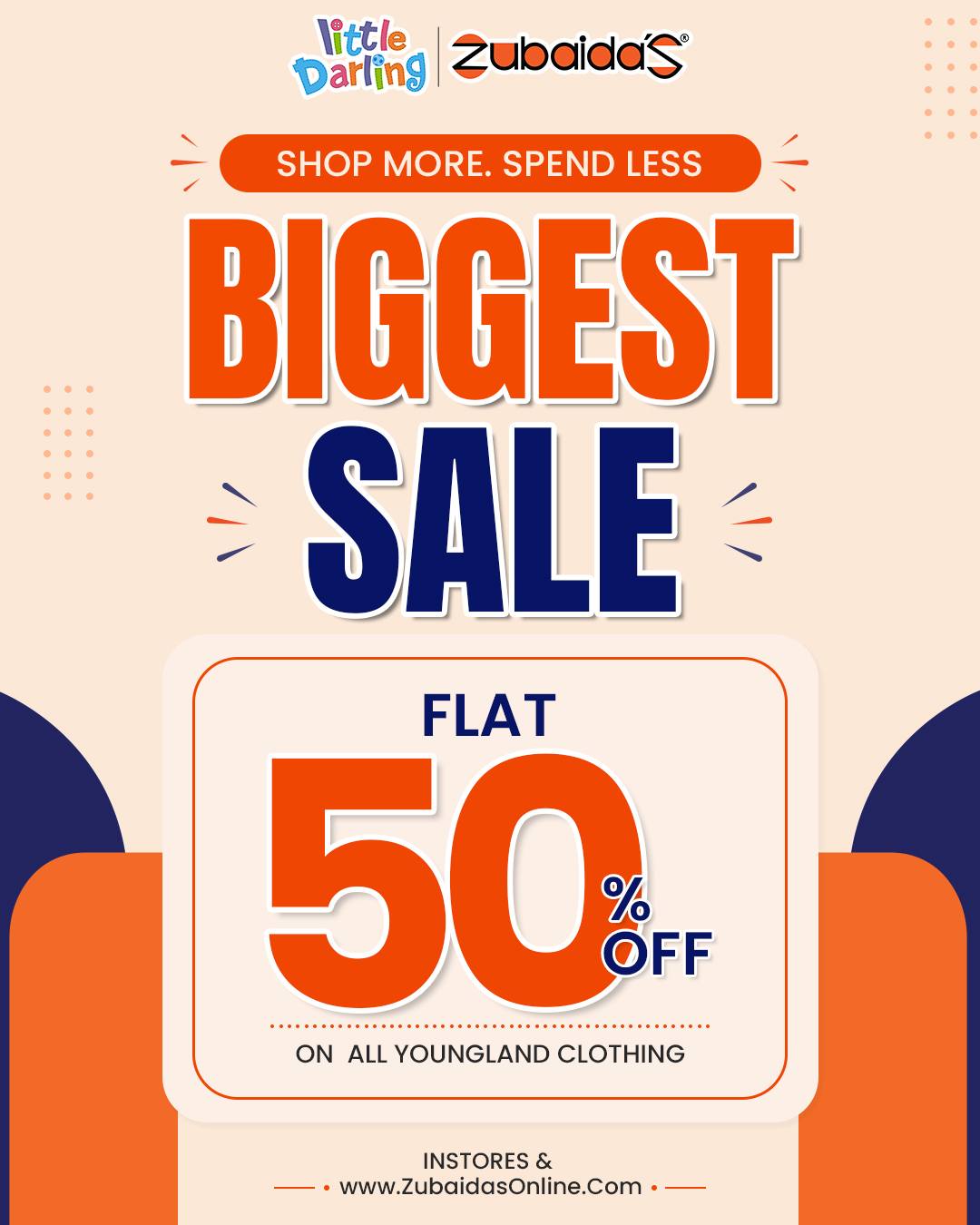 Zubaidas Online Facebook ad: Biggest Sale